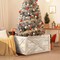 Gymax 37 x 27 inches Solid Wooden Christmas Tree Box w/ Hook and Loop Fasteners